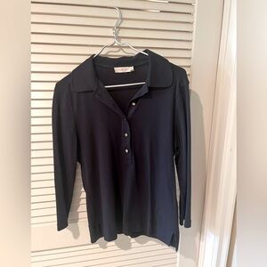 Tory Burch long sleeved polo styles top.EUC, worn about 5 times.